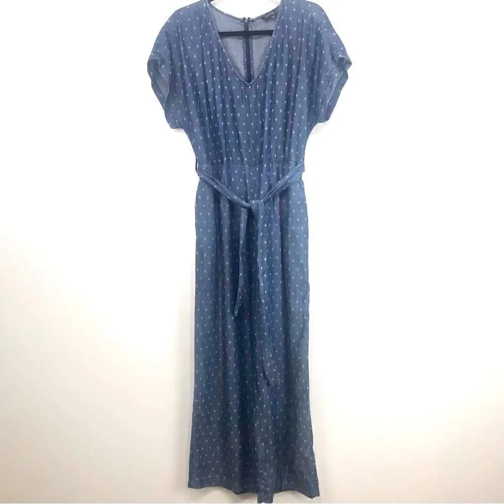 Velvet Heart Blue Chambray Jumpsuit